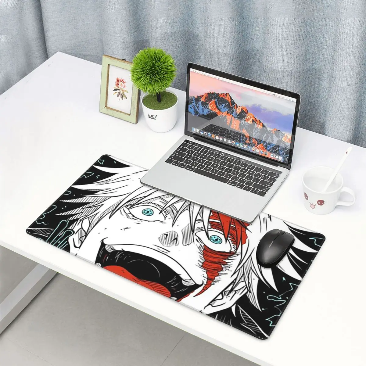 Jjk Gaming Accessories - Large Mouse Pad JJK Anime Gojo