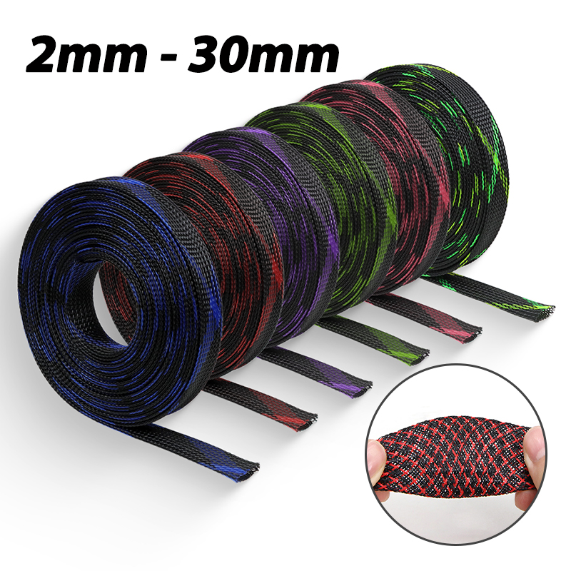 Cable Sleeve Braided - 5M PET Insulated Cable Sleeve 2