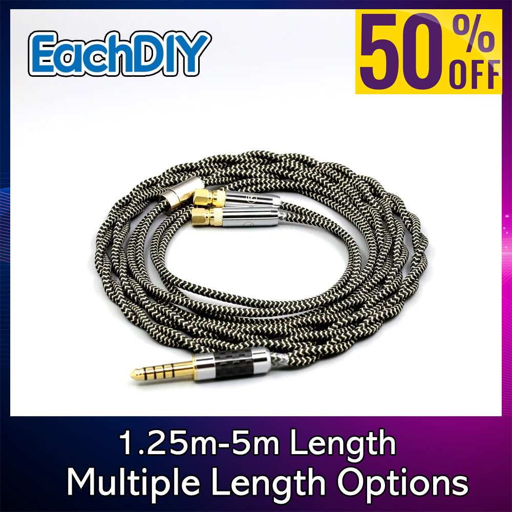 Cable Sleeve Braided - 2 Core 2.8mm Litz OFC Earphone