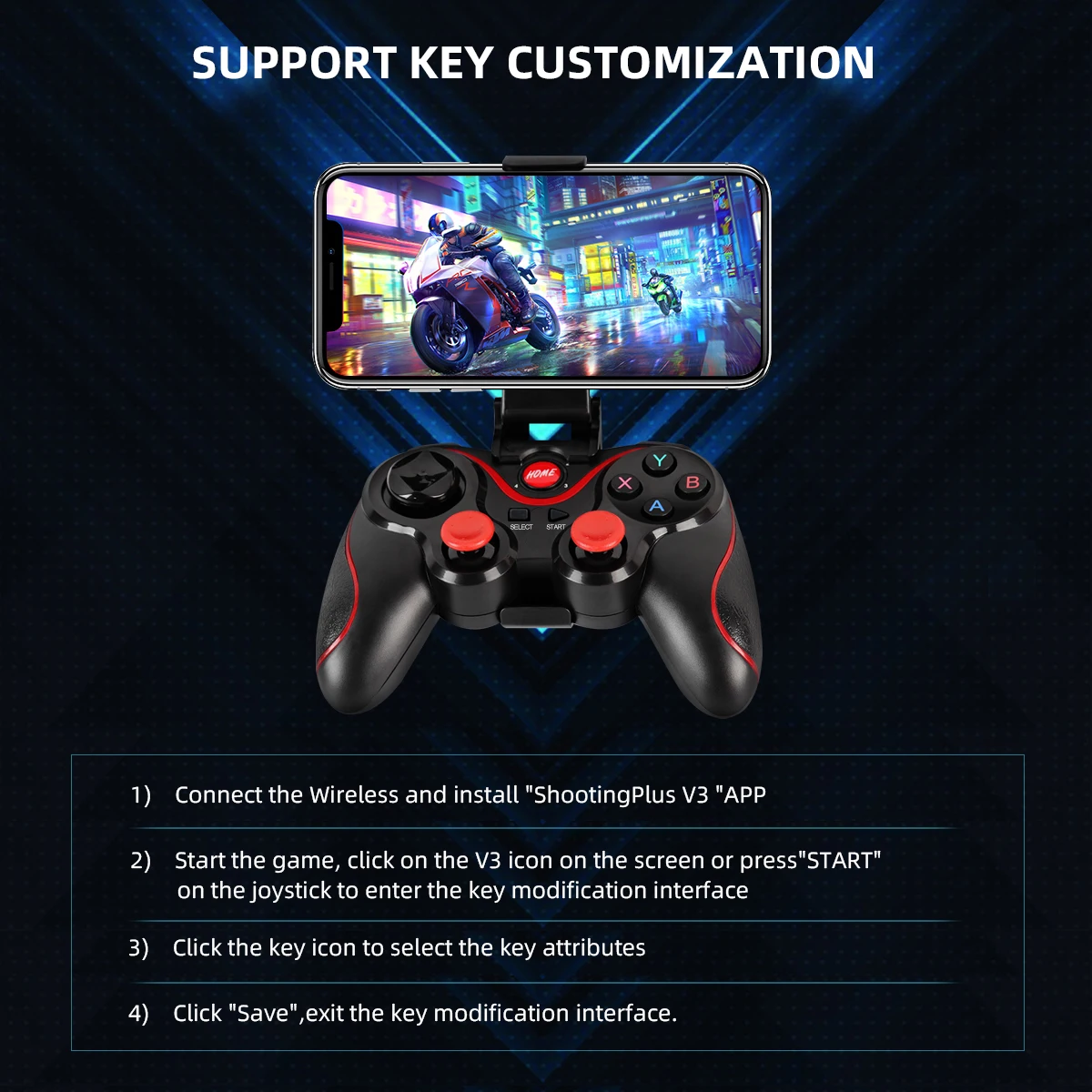 GAMINJA Wireless Bluetooth Gam - огляд і ціна Gaming Accessories Tablet