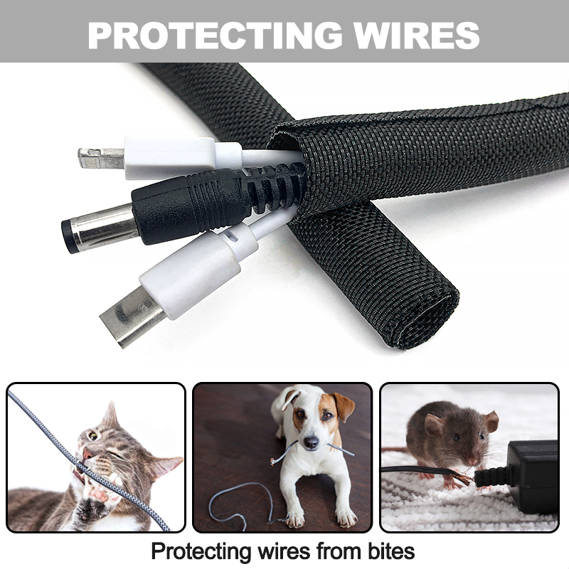 5/10M Self Closing PET Braided - огляд і ціна Cable Sleeve Braided