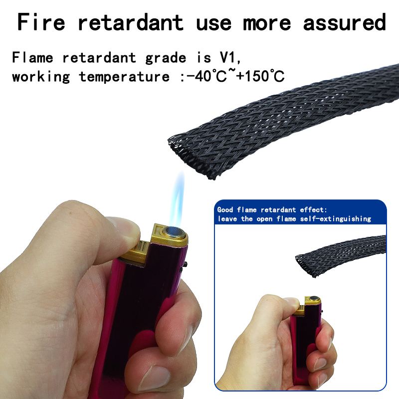 3m/9.85ft PET Expandable Braid - огляд і ціна Cable Sleeve Braided