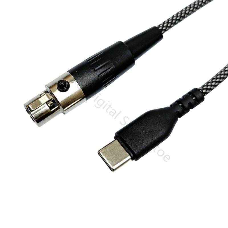 96BA Mini 3 Pin Headphone Cabl - огляд і ціна Cable Sleeve Braided