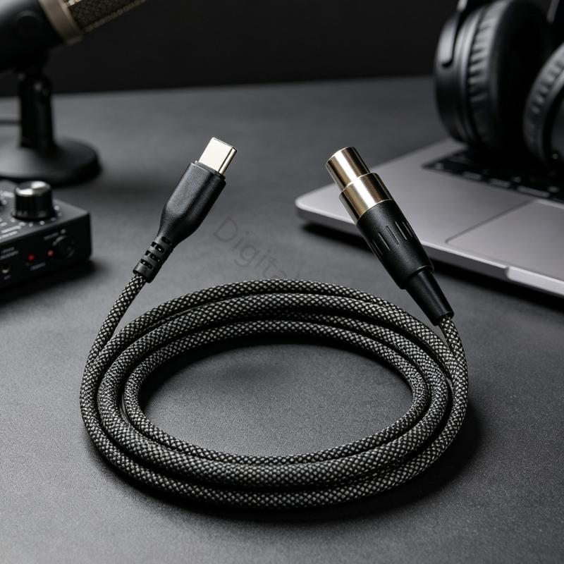 96BA Mini 3 Pin Headphone Cabl - огляд і ціна Cable Sleeve Braided