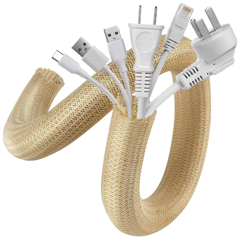 Wood-Color Self-Closed PET Cab - огляд і ціна Cable Sleeve Braided