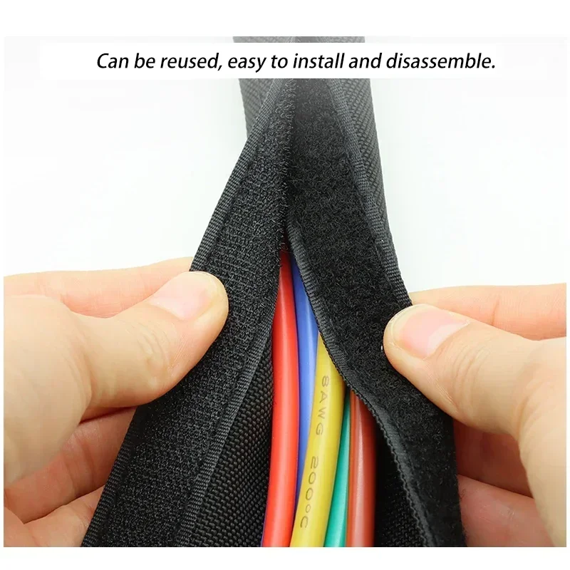 1~10m Self Adhesive PET Braide - огляд і ціна Cable Sleeve Braided