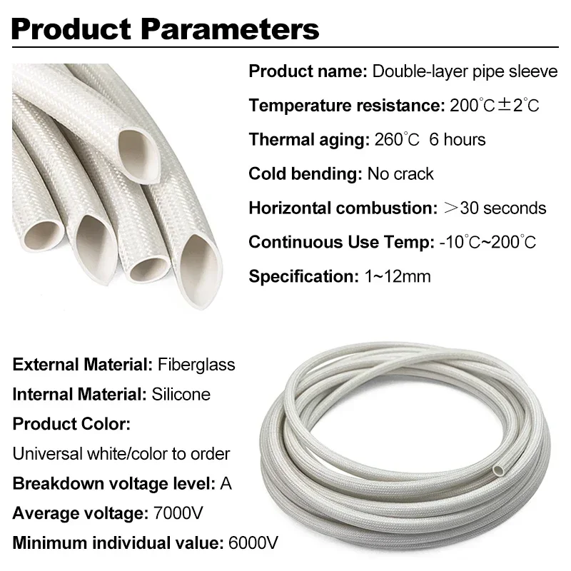 7000V 200 Deg High Temperature - огляд і ціна Cable Sleeve Braided