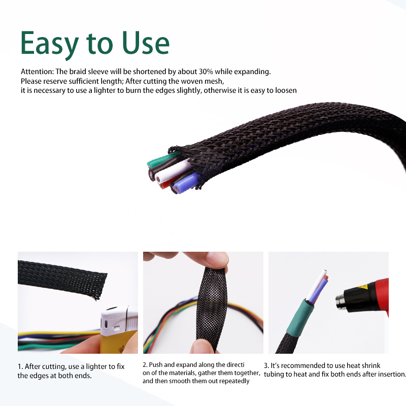 5M/10M PET Expandable Braided  - огляд і ціна Cable Sleeve Braided