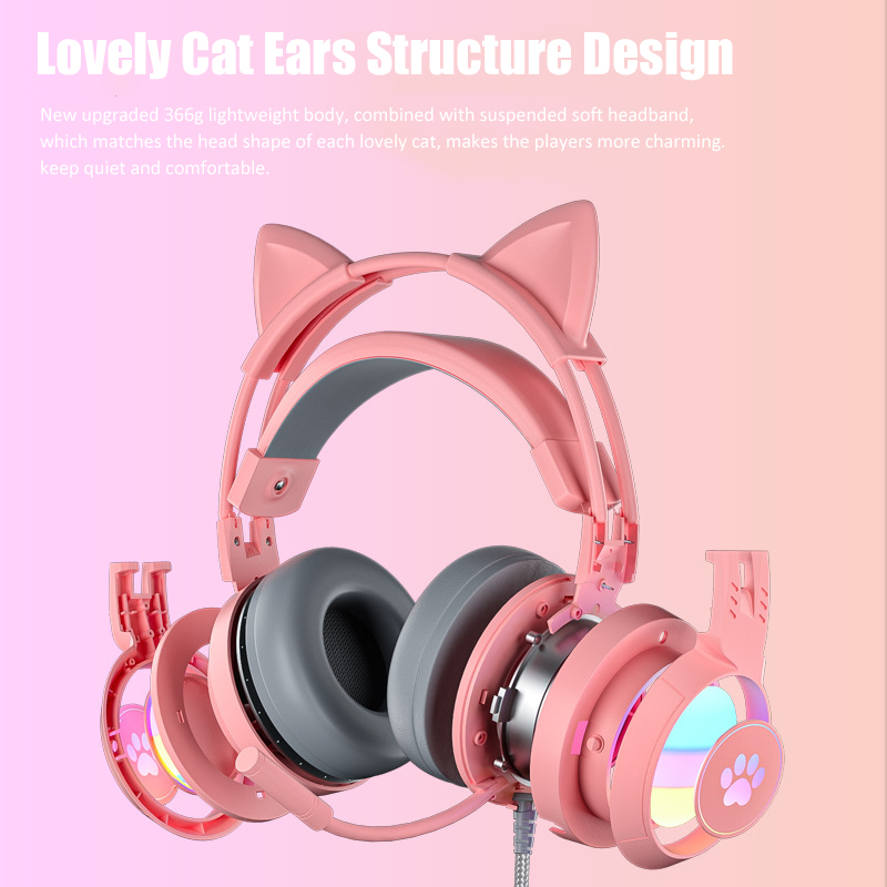 Cute Cat Ear Gaming Headphones - огляд і ціна Gaming Accessories For Your Phone