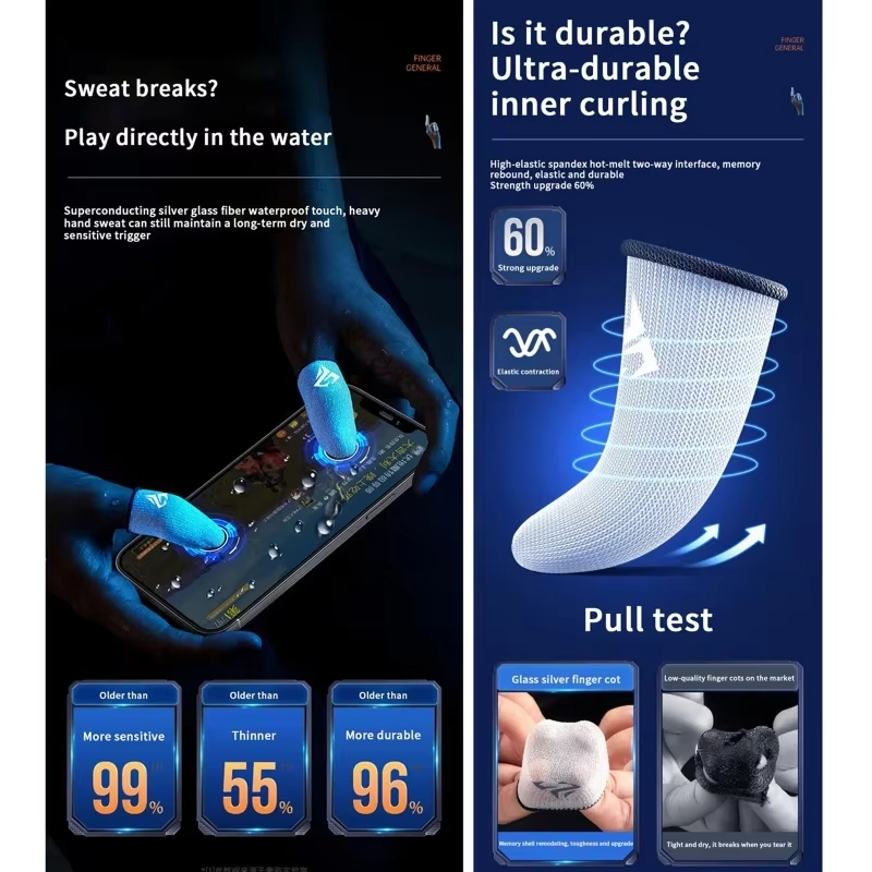 4PCS Mobile Game Fingertip Glo - огляд і ціна Gaming Accessories For Your Phone