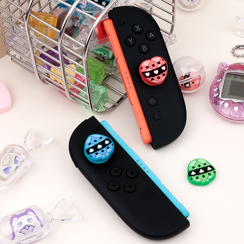 4pcs Cartoon Anime Silicone Th - огляд і ціна Gaming Accessories Nintendo Switch