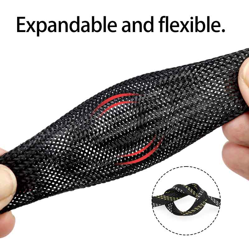 1-50m PET Expandable Braided C - огляд і ціна Cable Sleeve Braided